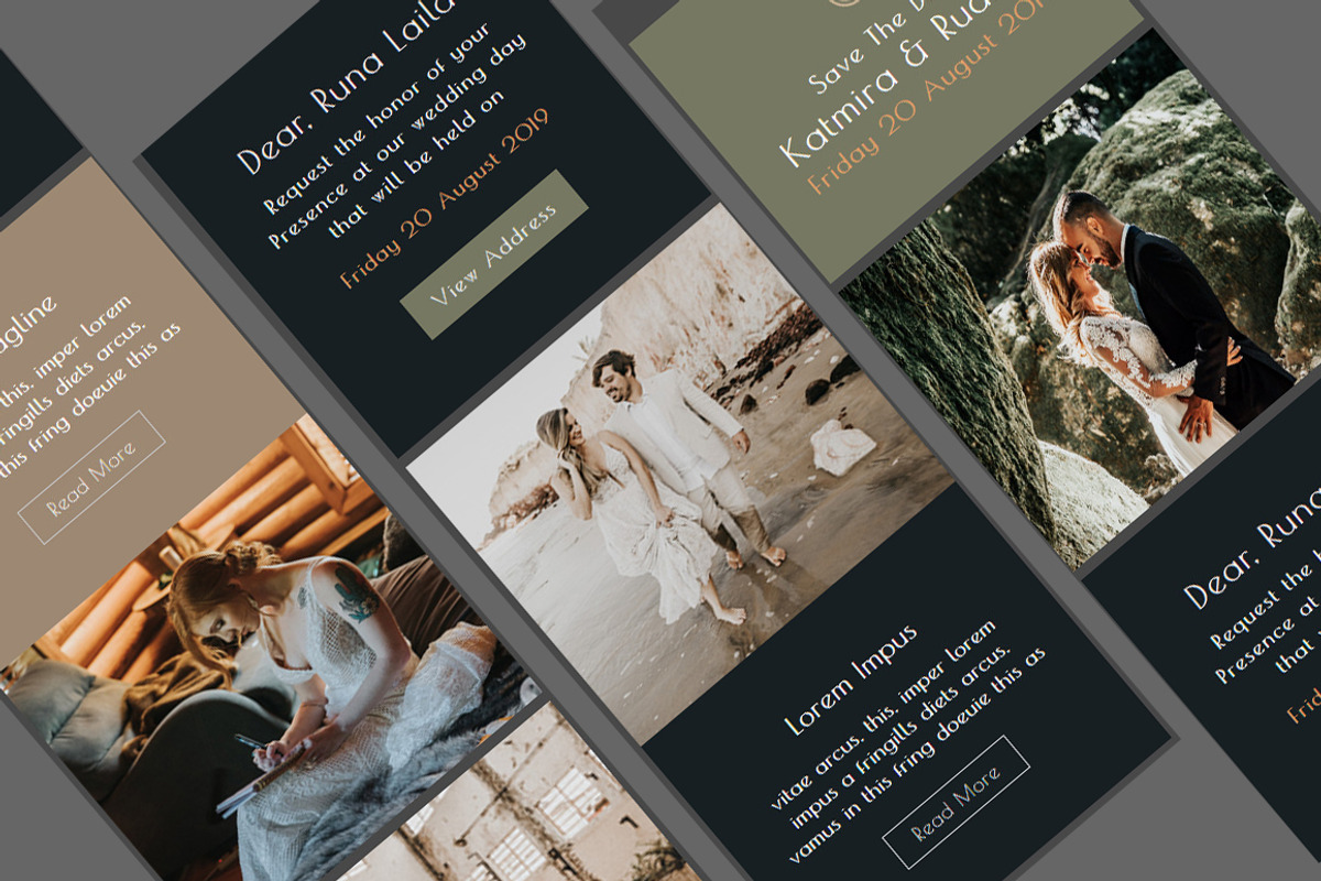 Wedding Invitation Newsletter, an Email Template by QuickArtisan