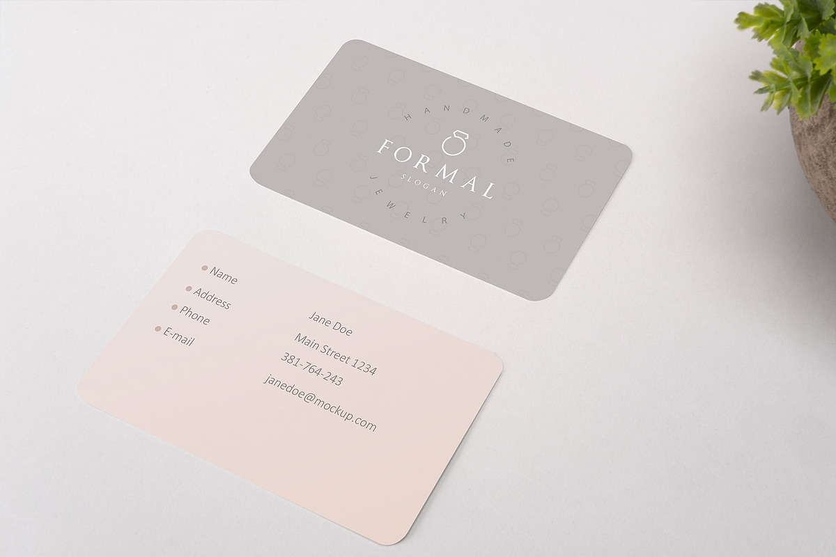 Rounded Business Card Mockup, a Print Template by Graphicnugget (Photo 4 of 4)