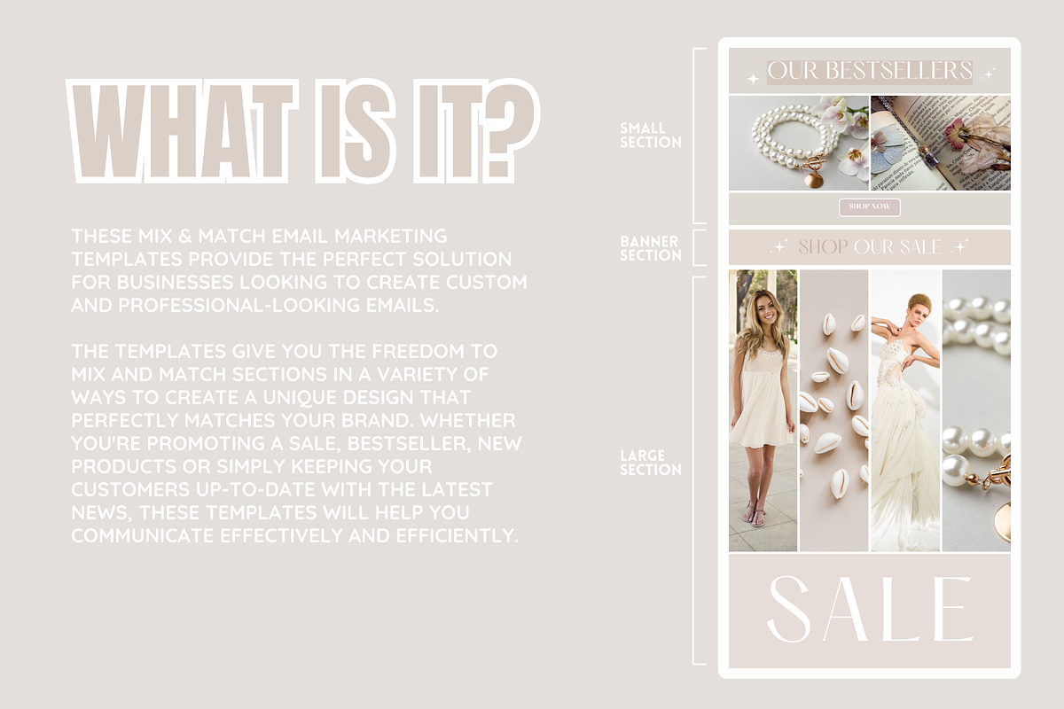 Beige Email Templates, an Email Template by SunshineStudioBoutique (Photo 2 of 9)