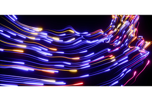 Neon light speed effect. Abstract, a Background Graphic by Marozhkastudio
