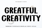 Greatful Creativity, a Serif Font by InermediaSTUDIO (Thumbnail 1 of 8)