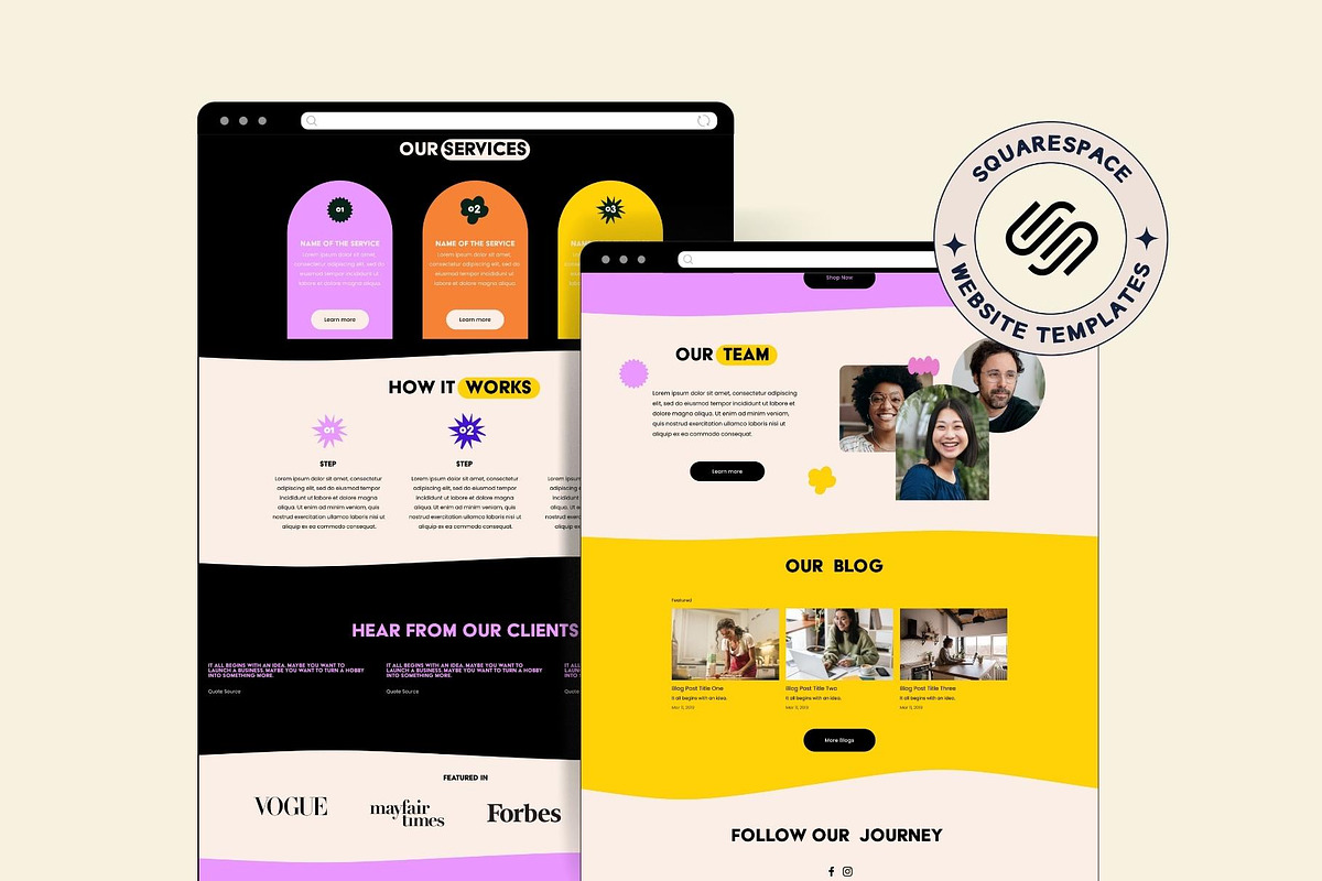 Squarespace Website Template, a Squarespace Template by Ciel Lumiere (Photo 2 of 9)
