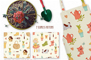 SPRING GARDEN Vector Illustration, a Decorative Illustration by FARAWAYKINGDOM (Thumbnail 6 of 10)