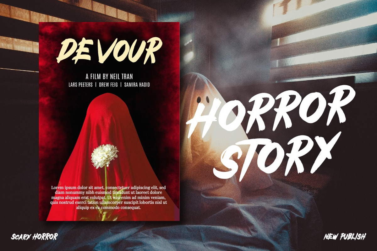 Tonight Wacres - Horror Brush Font, a Font by Dhabee (Photo 7 of 10)