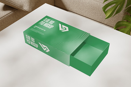 Slide Box PSD Mockup