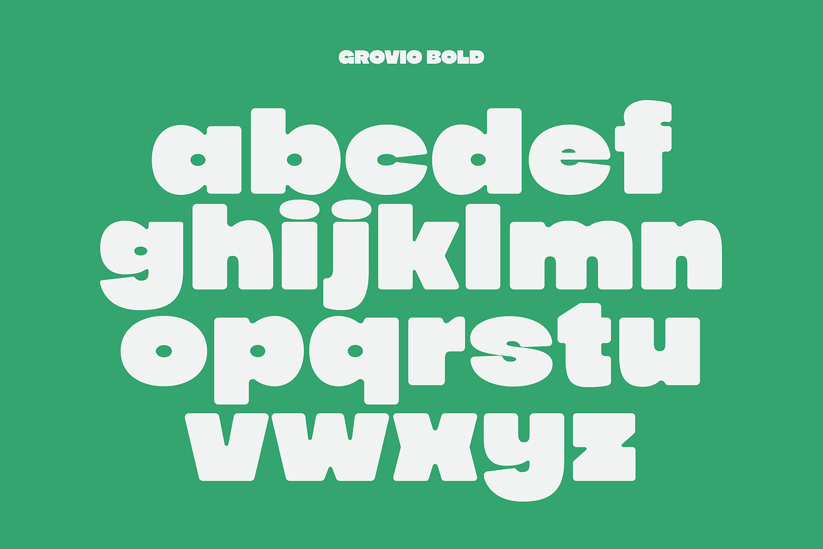Grovio - Bold Dsiplay Font, a Sans Serif Font by limitype (Photo 8 of 12)