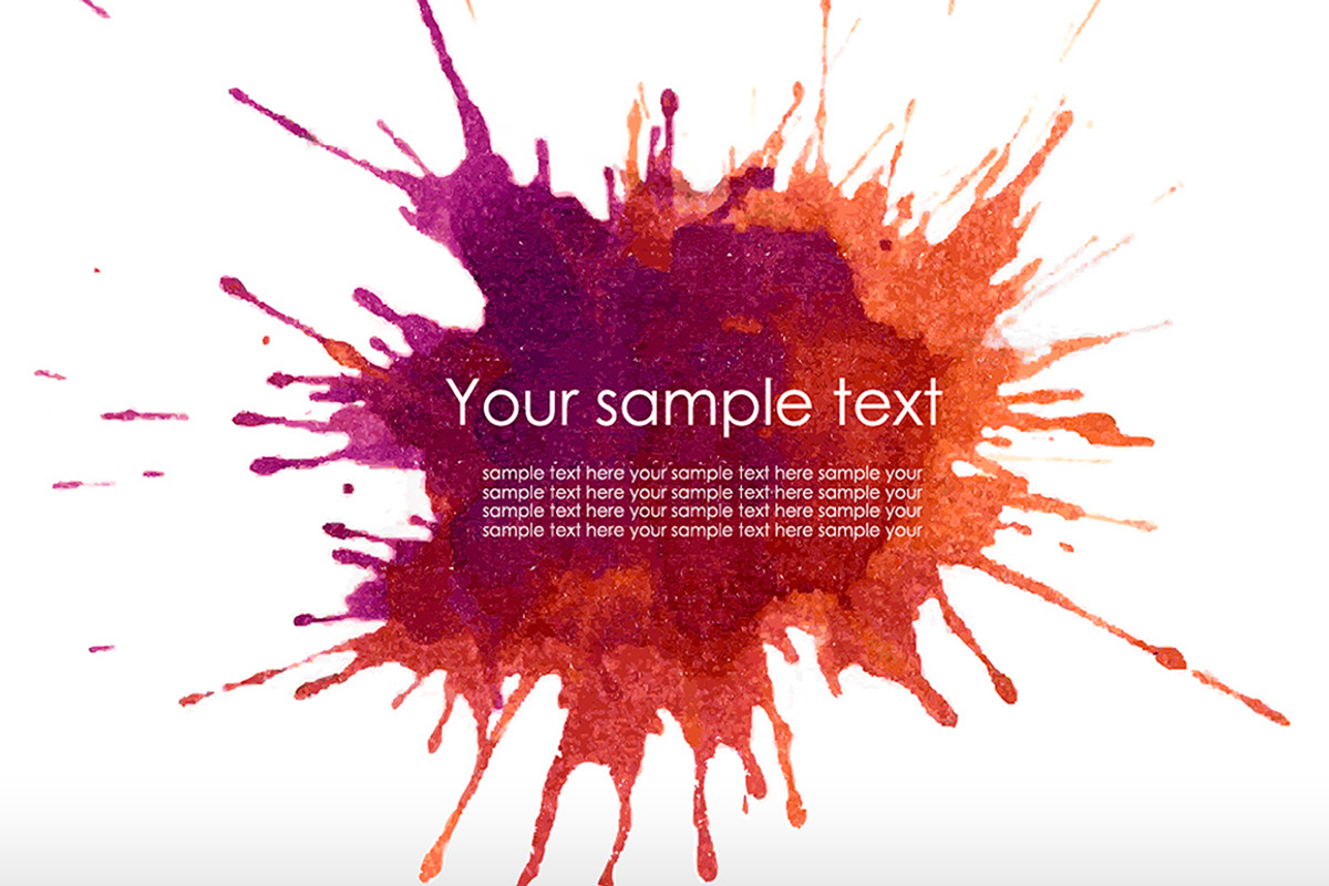 Splash watercolour banner blots preview 4