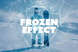 Frozen Cracked Ice Photo Effect, a Layer Style Add-On by Design Squad