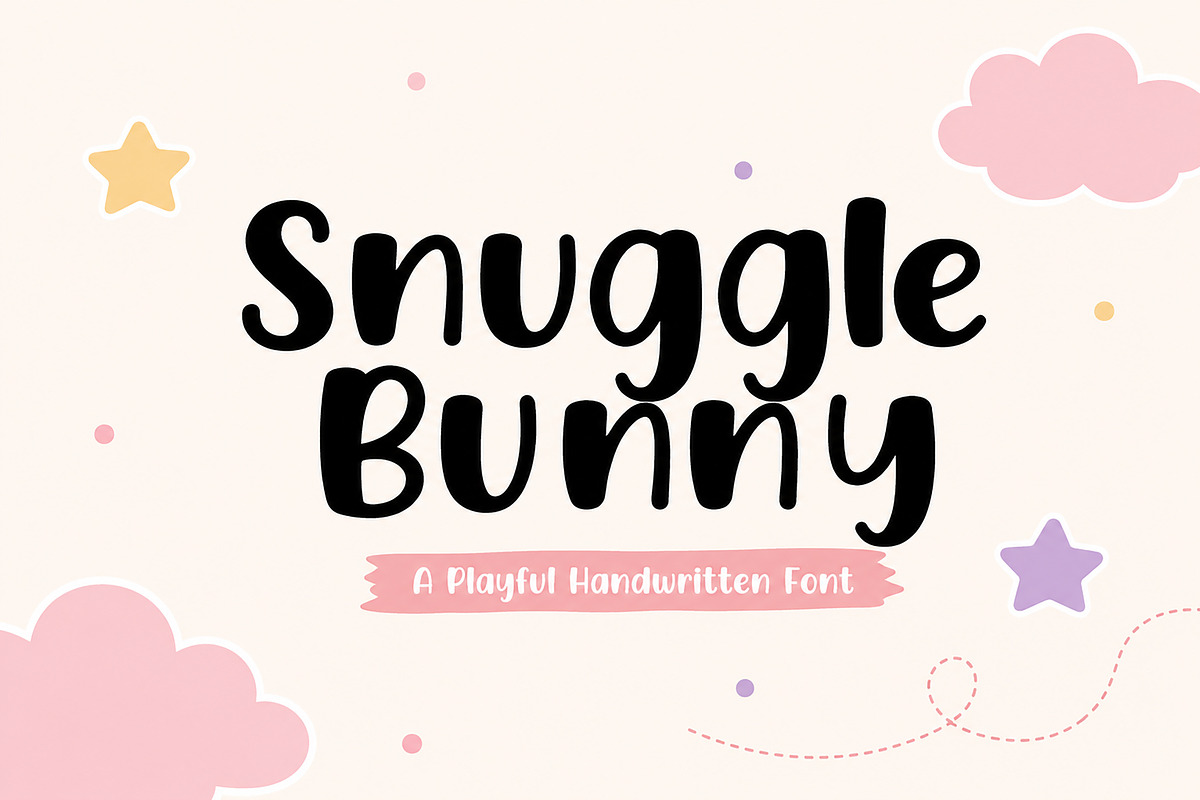 Snuggle Bunny, a Handwritten Font by Wow Magic (Photo 1 of 6)