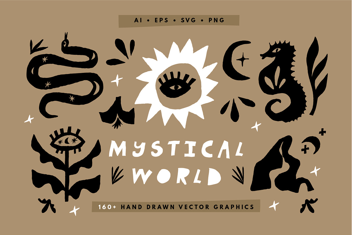 Mystical Clipart | Vector shapes, an Object Illustration by Favete Art (Photo 1 of 18)