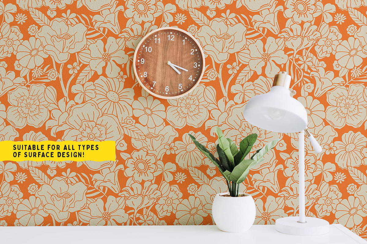 Groovy Garden Graphic Collection, a Pattern Graphic by rouxsupplyco (Photo 9 of 10)