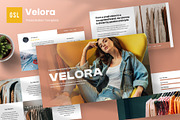 Velora - Fashion Google Slide, a Presentation Template by Panen Creative (Thumbnail 1 of 6)