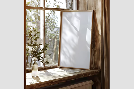 Close-Up Mock-Up Poster Frame, an Architecture Photo by GFXCity