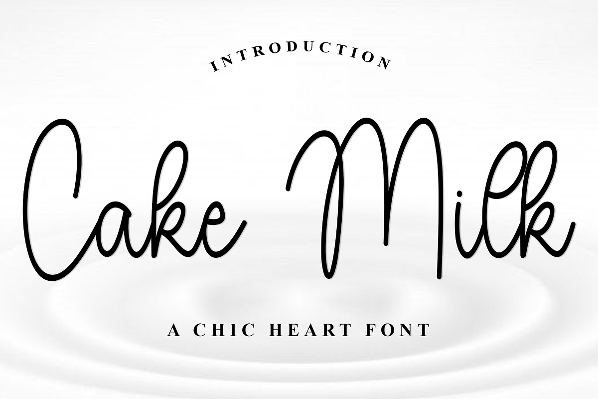 Cake Milk, a Handwritten Font by InermediaSTUDIO (Photo 1 of 8)