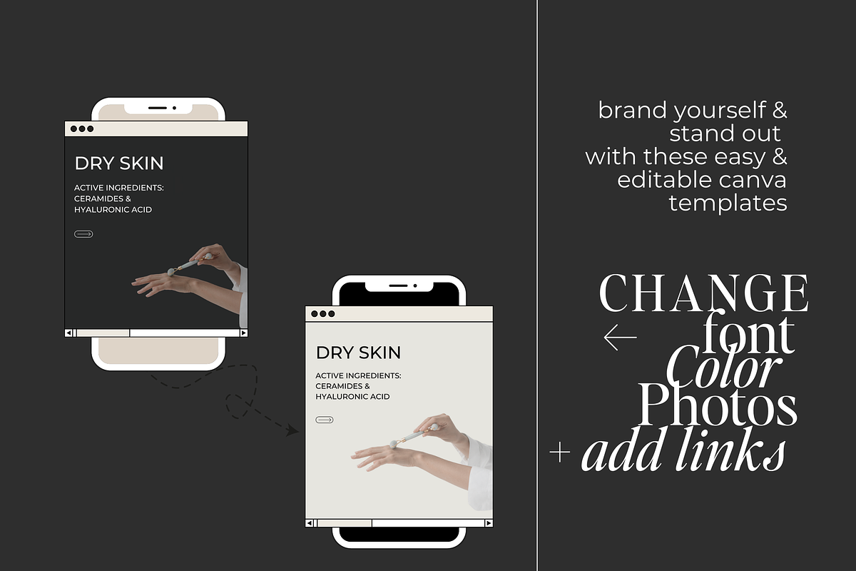 Skincare Instagram templates Canva, a Social Media Template by Design Driven Media (Photo 4 of 6)