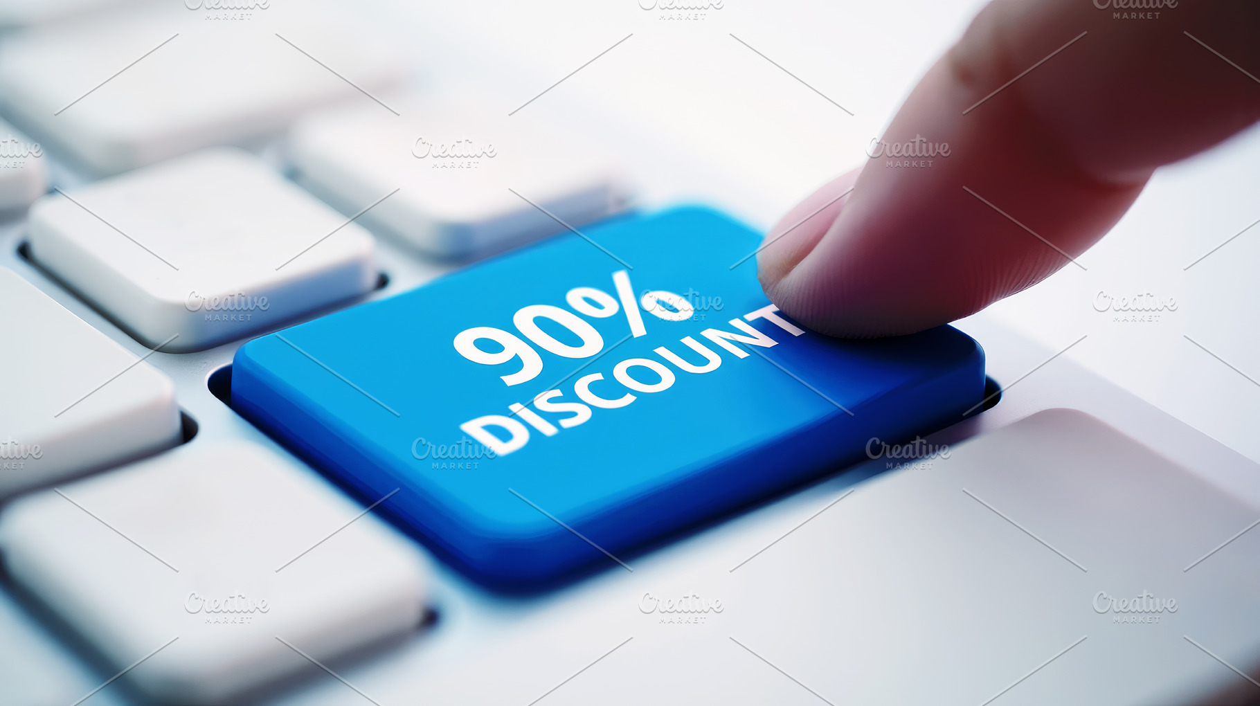 Finger pressing discount key on keyb, a Business Photo by Perpis