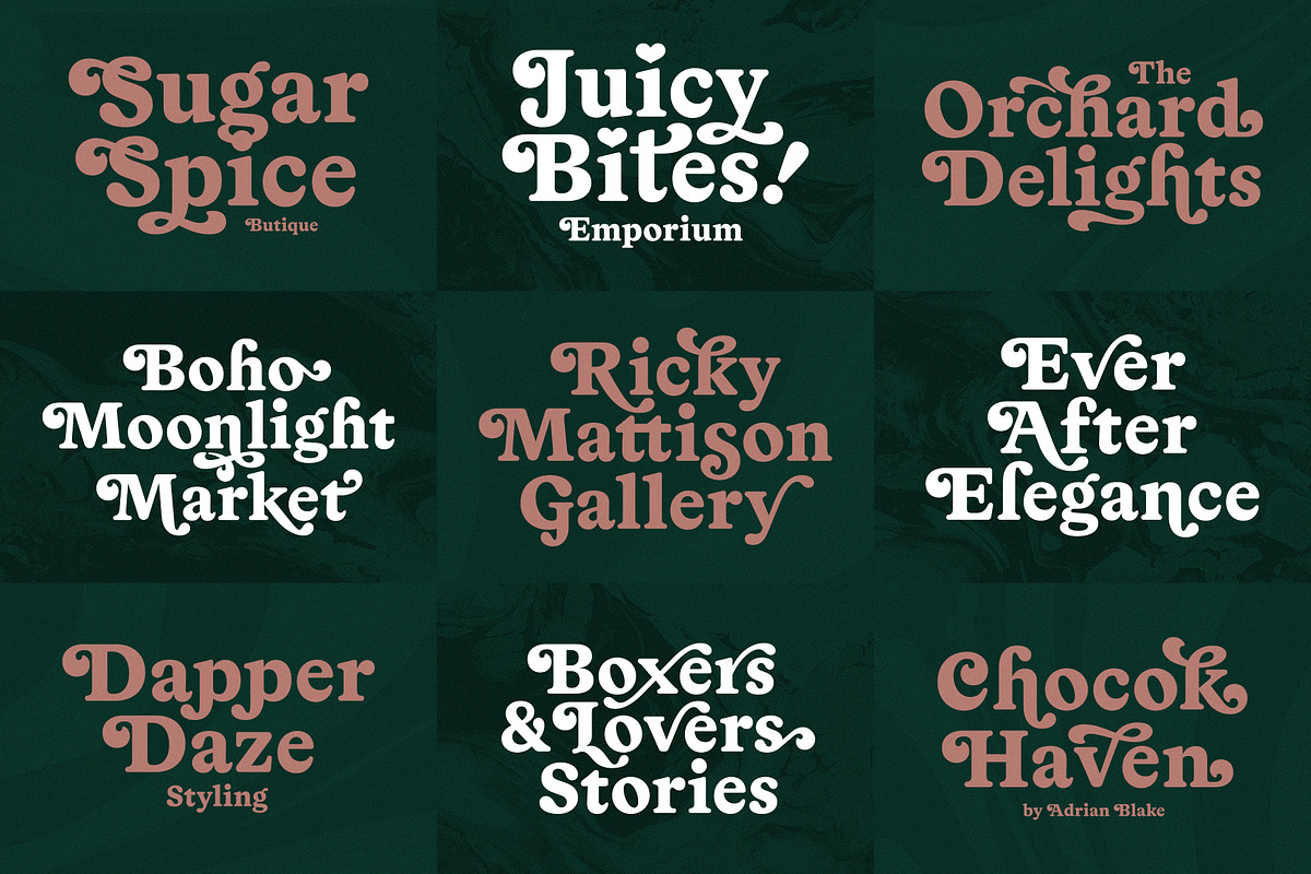Tipo De La Manda | Retro Font, a Serif Font by Coastal Type (Photo 6 of 9)