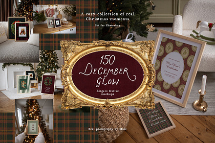 December Glow 150 Christmas Mockups
