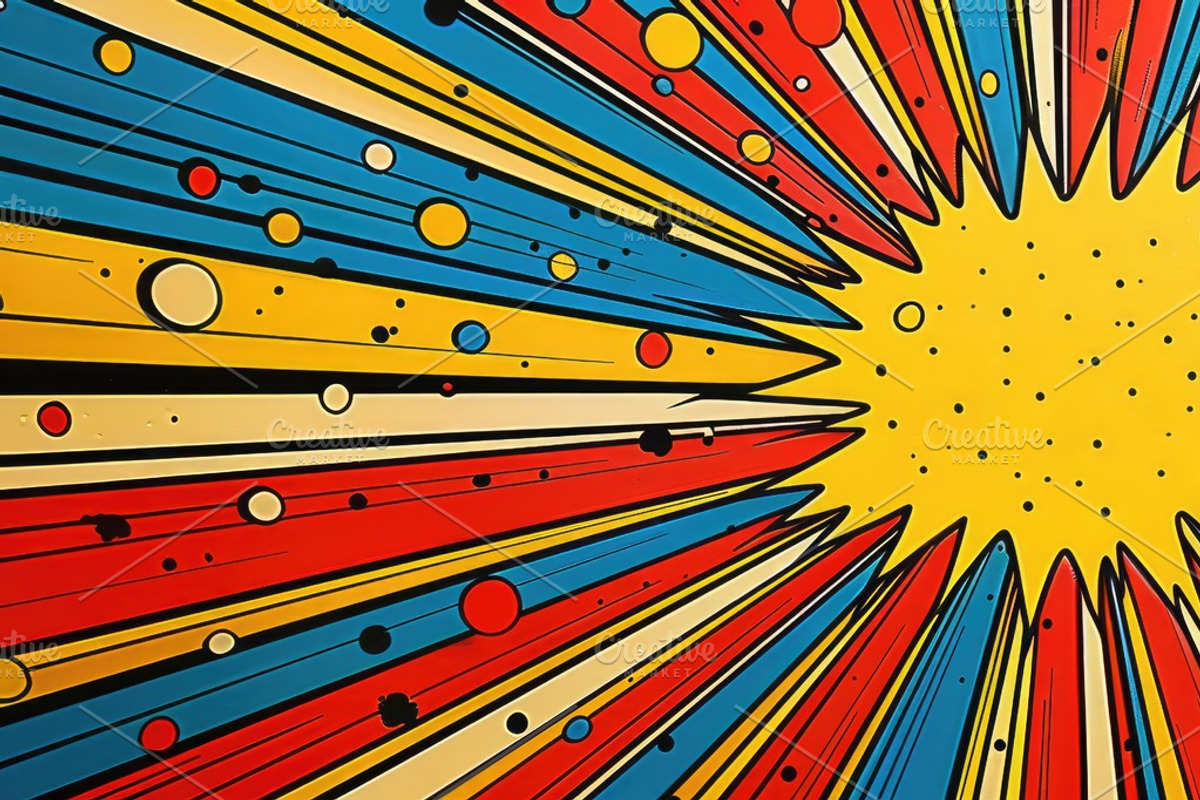 Bright Comic Boom Pop Art, a Decorative Illustration by Virgo Studio