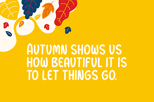 Winsome Autumn Typeface