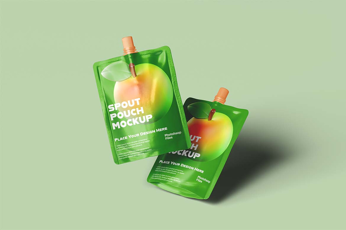 Spout Pouch Mockup, a Packaging Mockup by Eka Restu D. Putra (Photo 4 of 5)