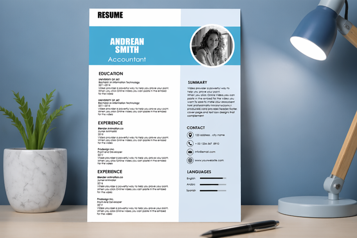 MODERN RESUME TEMPLATE (R5), a Resume Template by dulchaer29 (Photo 3 of 4)