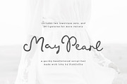 May Pearl | Handwritten Script, a Script Font by Pink Coffie (Thumbnail 1 of 10)
