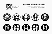 Couple Holding Hands Icon Vector, an Icon by Akatype Studio (Thumbnail 1 of 3)