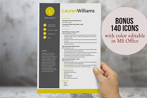 Citrus Modern Resume Template