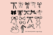Black Coquette Swan and Bow Bundle, an Object Illustration by bron.alexander (Thumbnail 2 of 8)