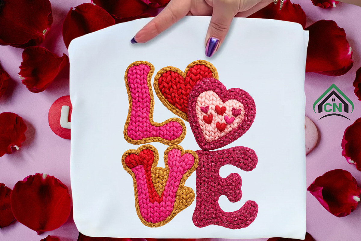 Yarn Crochet Valentine Png Pink Love, an Illustration by Craft Nest (Photo 2 of 6)
