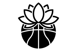 Lotus Flower Basketball, an Object Graphic by Gfx_Store