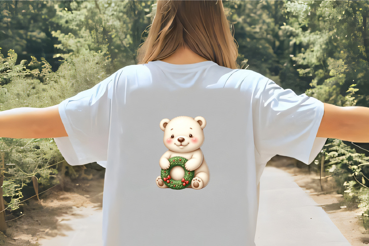 Christmas Polar Bear Clipart, an Illustration by CrexoraLab (Photo 4 of 5)