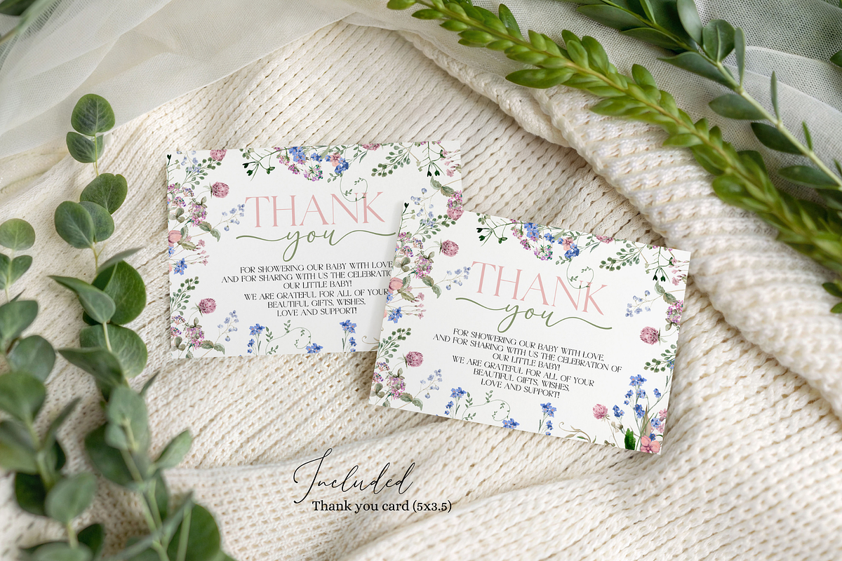 Boho Spring Floral Invite Bundle, an Invitation Template by Digital_Mind (Photo 6 of 6)