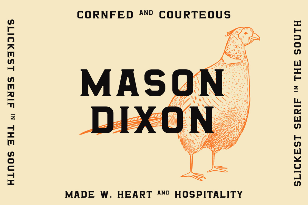 Mason Dixon - Southern Display Font, a Serif Font by Creative Type (Photo 1 of 9)