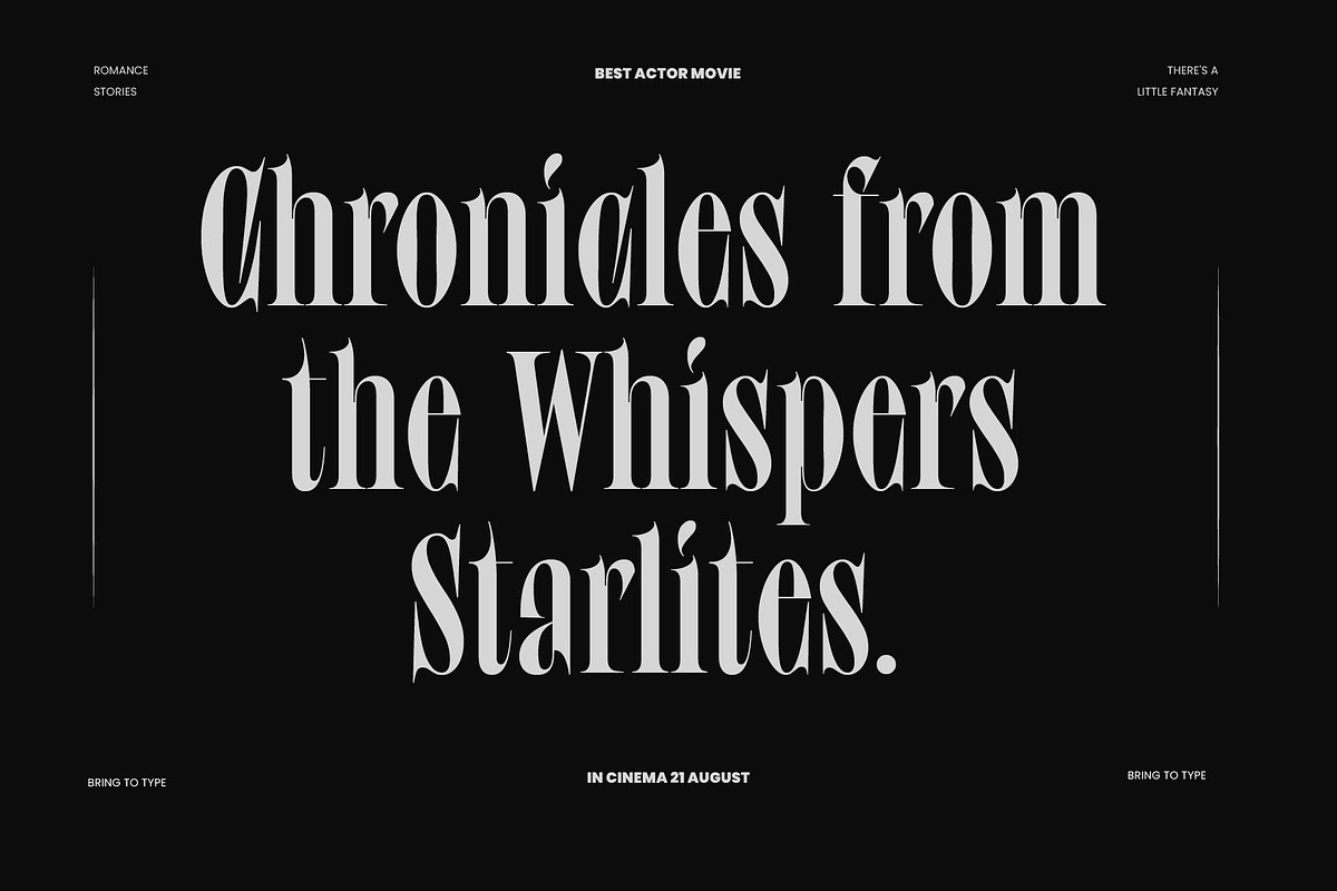 Crackiet - Modern Condensed Font, a Font by Bring To Type (Photo 12 of 12)