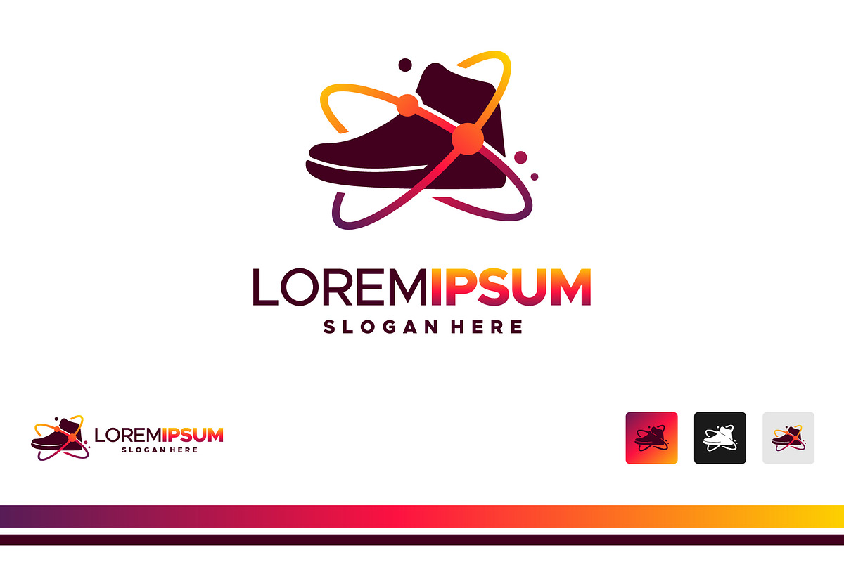 Set of Iconic Shoe Logo designs, a Branding & Logo Template by Lucky Creative (Photo 4 of 5)