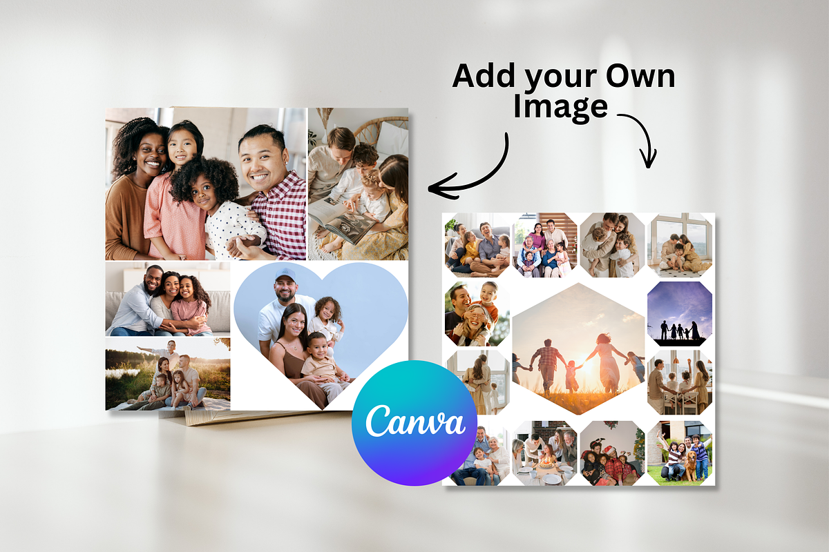 Family Photo Collage Canva Template, a Poster Template by Snapybiz (Photo 4 of 9)