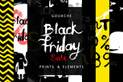 Gouache Black Friday & Sale Designs, an Illustration by ⚞ Kind Illustration ⚟ (Thumbnail 1 of 8)