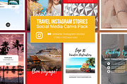 Travel Canva Instagram Stories, a Social Media Template by Mike Brennan Art & Design (Thumbnail 1 of 3)