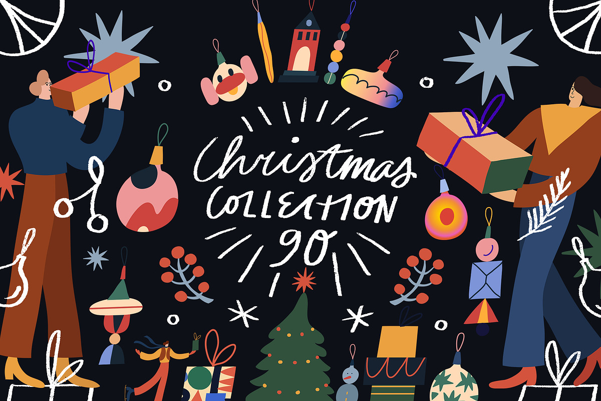 Hand Drawn Christmas Collection, an Object Graphic by Anny (Photo 1 of 17)