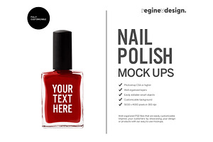 Realistic Nail Polish Mockup v.1