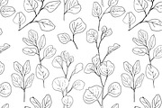 Protea flowers and eucalyptus sketch, an Illustration by irina.vaneeva (Thumbnail 10 of 12)