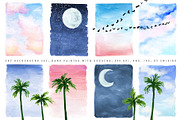 Sky Background, clouds, sunset, a Texture Illustration by swiejko (Thumbnail 1 of 4)