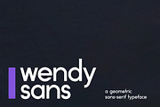 wendy sans | geometric sans-serif, a Sans Serif Font by wendyleftmealone (Thumbnail 1 of 4)