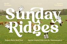 Sunday Ridges Retro Serif Font