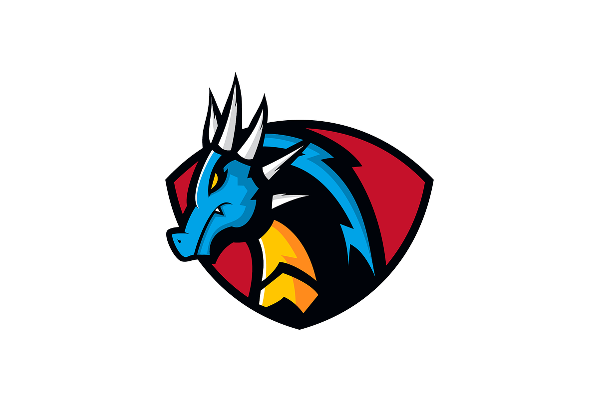 Dragon Shield Logo Vector Design, a Branding & Logo Template by majesticlogo