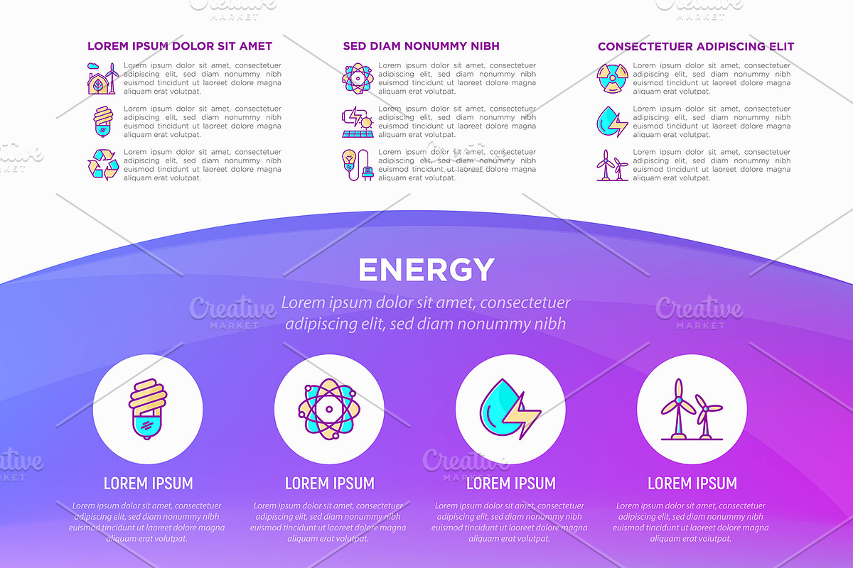 Energy | 16 Thin Line Icons Set, an Outline Icon by Alex Blogoodf (Photo 8 of 9)