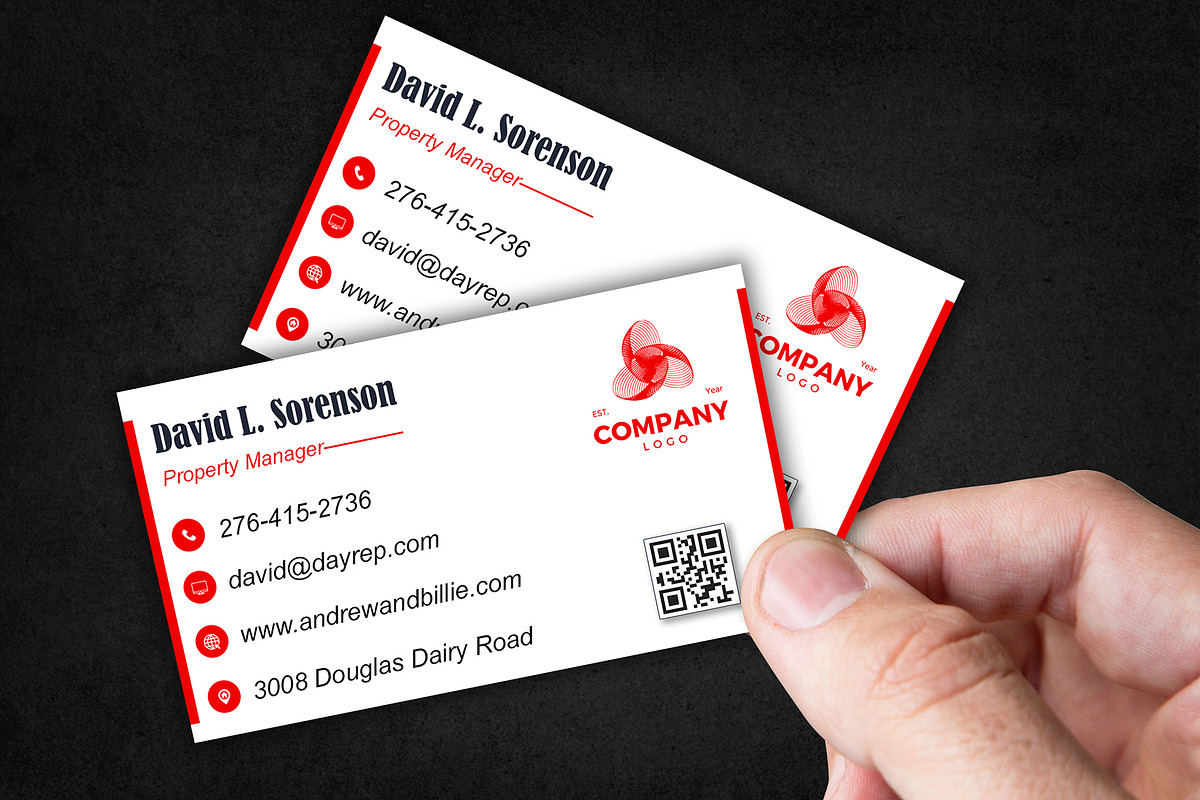 Clean Real Estate Business Card PSD preview 4