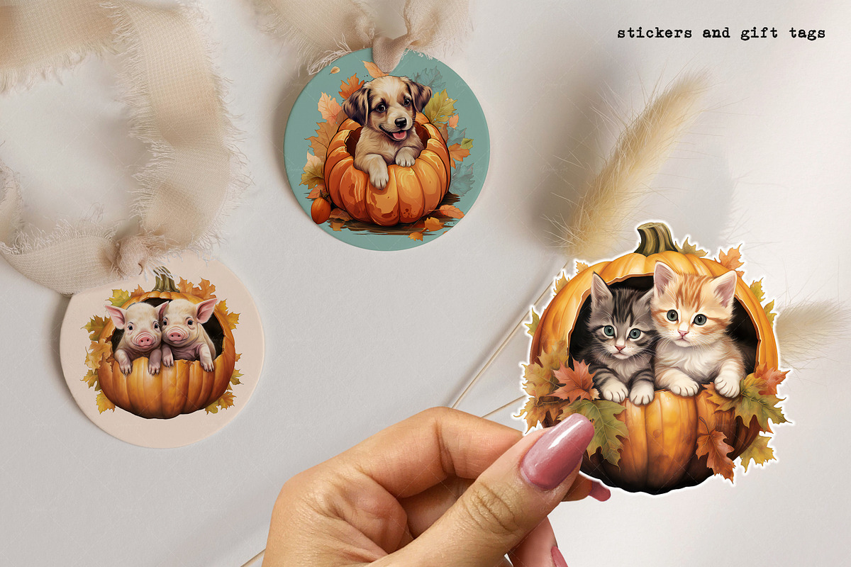 Watercolor Autumn | Fall Animals, a Seasonal Illustration by Dazzling Art Boutique (Photo 3 of 11)